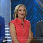 Dylan’s pink coral zip front mini dress on Today