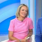 Dylan’s pink tweed shift dress on Today