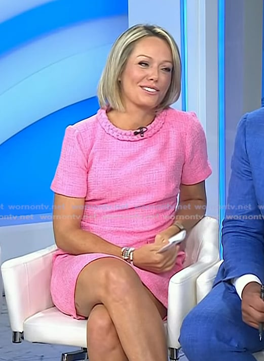 Dylan’s pink tweed shift dress on Today Dylan’s pink tweed shift dress on Today