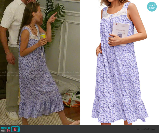 Ekouaer Night Gown worn by Amanda Batula on Summer House