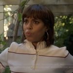 Eleanor’s stripe lace trim polo on Imperfect Women