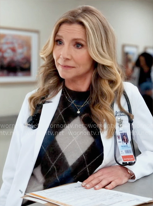 Elliot’s argyle sweater on Scrubs