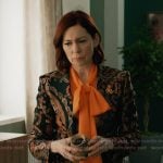 Elsbeth’s paisley print jacquard blazer on Elsbeth