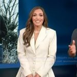 Emily’s white mini blazer dress on Access Hollywood