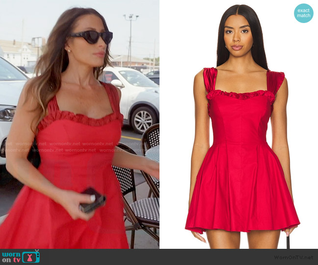Free People Midnight Magic Mini Dress worn by Alicia Carmody on The Real Housewives of Rhode Island