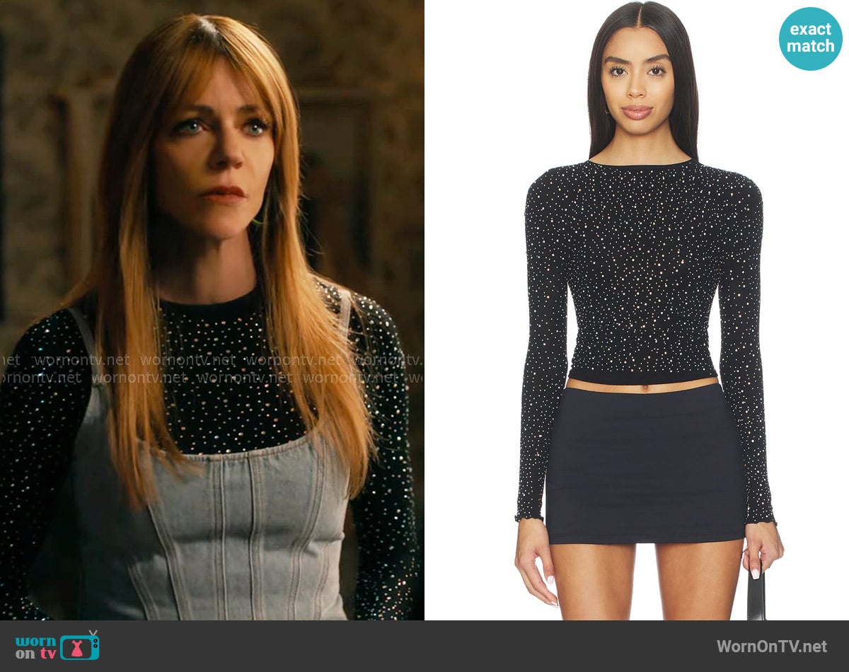 Free People Night Sky Long Sleeve Top worn by Morgan Gillory (Kaitlin Olson) on High Potential