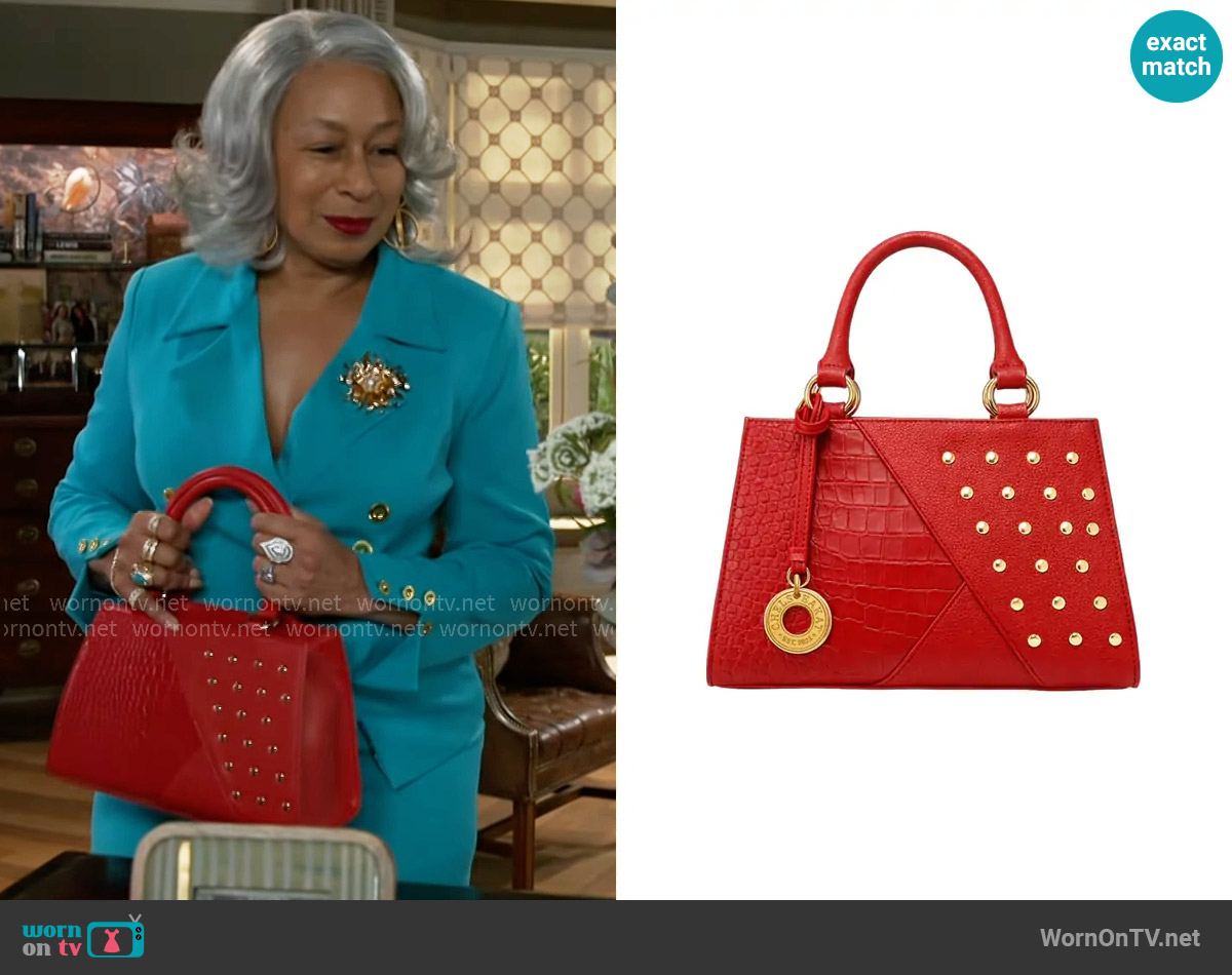 F&W Style ChelseaKat Anita Baby Red worn by Anita Dupree (Tamara Tunie) on Beyond the Gates