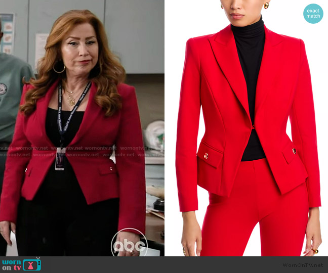 Generation Love Vidia Ponte Blazer worn by Melissa Schemmenti (Lisa Ann Walter) on Abbott Elementary