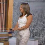 Ginger’s pink gingham vest and pants on Good Morning America