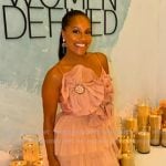 Sheinelle’s pink tiered tulle dress on Today