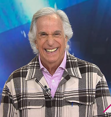 Henry Winkler’s plaid shirt on Today