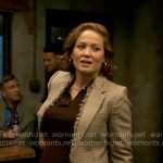 Angie’s checked frayed blazer on Will Trent
