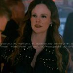 Caitlin’s studded leather jacket on Chicago Med