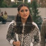 Sofia’s leopard print jacket on Running Point