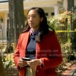 Faith’s red coat on Will Trent