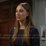 Miss Dylan’s plaid sheath dress on The Bold and the Beautiful
