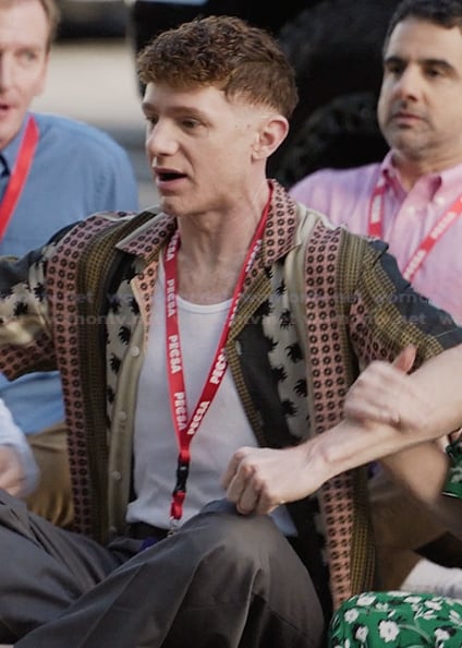 Jacob’s mixed print shirt on Abbott Elementary