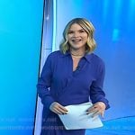 Jenna’s blue gathered shirtdress on Today