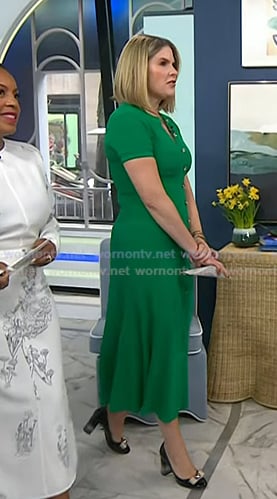 Jenna’s black bow heel pumps on Today