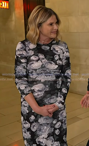 Jenna’s floral print mesh dress on Today