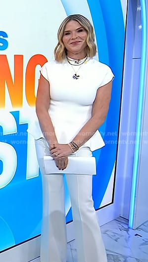 Jenna’s white peplum top on Today