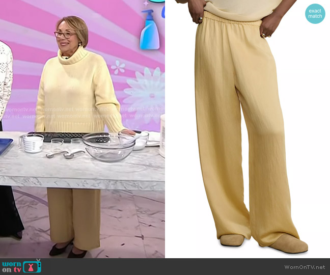 Jenni Kayne Summer Demi Pants in Buttercream worn by Babs Costello on Today