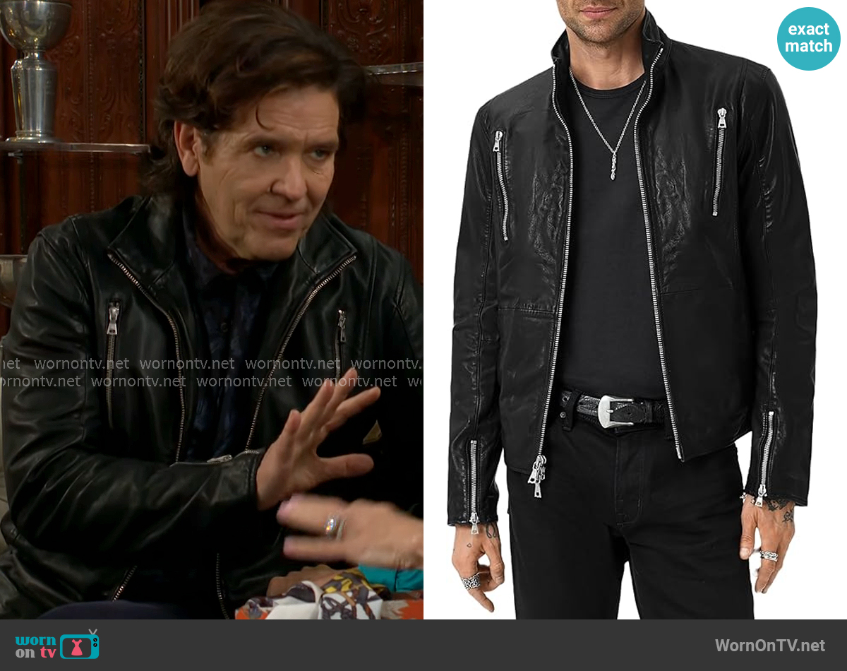John Varvatos Jared Jacket worn by Danny Romalotti (Michael Damian) on The Young and the Restless
