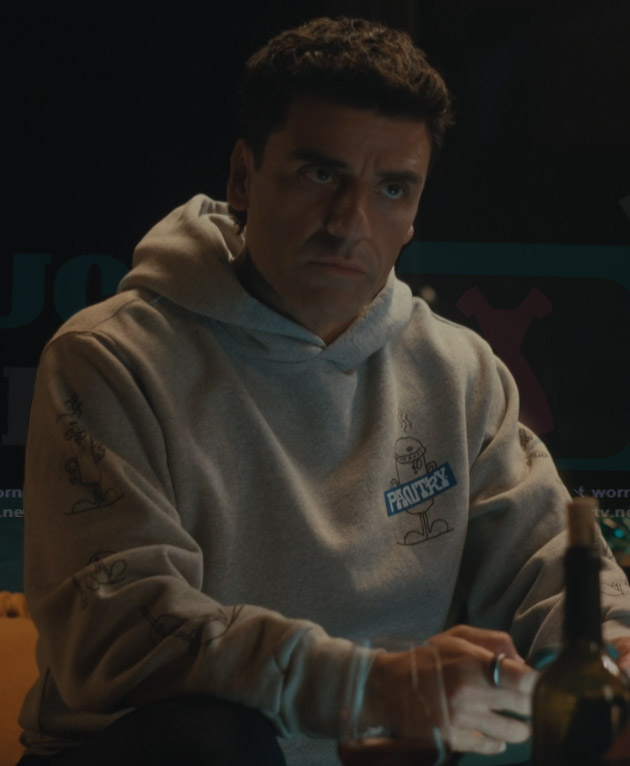 Josh’s gray hoodie on Beef