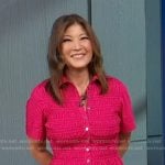 Juju's pink smocked shirtdress on Good Morning America