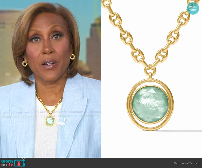 Julie Vos Laguna Statement Necklace worn by Robin Roberts on Good Morning America