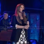 Kelly’s printed mini skirt on The Kelly Clarkson Show