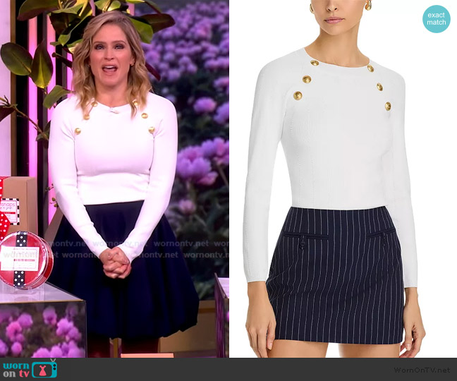 L'Agence Gretchen Sweater worn by Sara Haines on The View