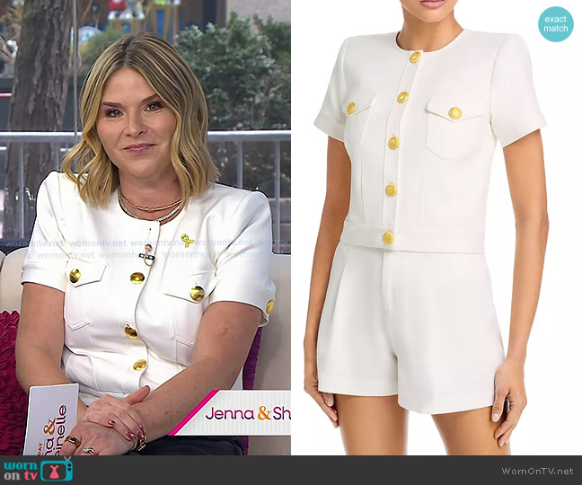 L'Agence Nawa Shirt Jacket worn by Jenna Bush Hager on Today