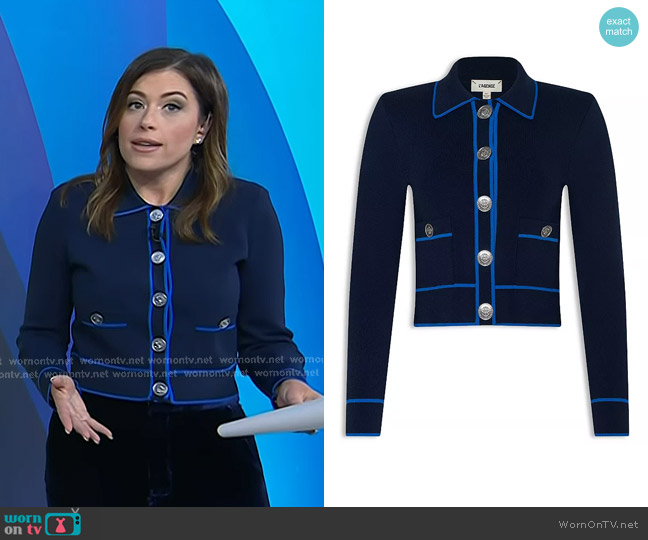 L'Agence Tala Cardigan worn by Chloe Melas on Today
