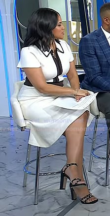 Laura’s black studded sandals on Today