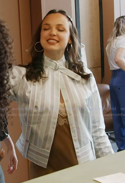 Levi’s striped jacket on Summer House