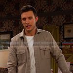 Liam’s grey button down shirt on Days of our Lives