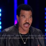 Lionel Richie’s black leather jacket on American Idol