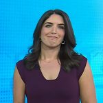 Liz’s purple pleated dress on Today