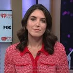 Liz’s red knit shirt on Today