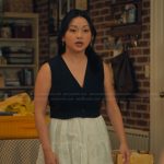 LJ’s two tone sleeveless dress on XO Kitty