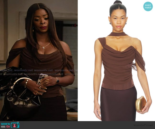 LPA Adara Corset Top worn by Ava Coleman (Janelle James) on Abbott Elementary