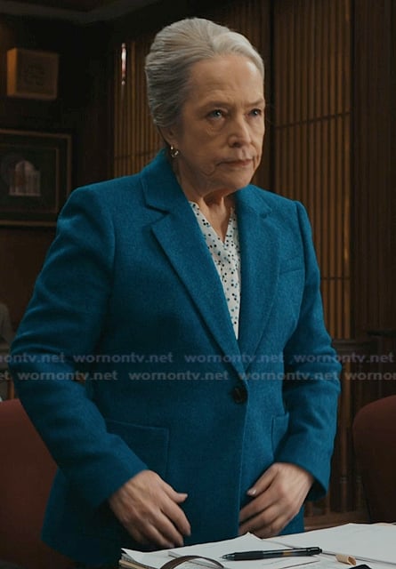 Madeline’s blue tweed jacket on Matlock