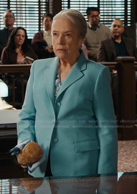 Madeline’s light blue three button blazer on Matlock