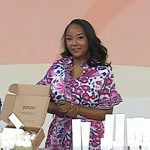 Makho’s pink floral short sleeve maxi dress on Today