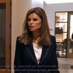 Maria’s navy blazer with contrast stitching on Today