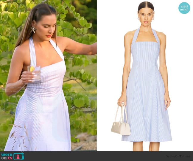 L'Academie by Marianna Skye Midi Dress worn by Kelsey Swanson on The Real Housewives of Rhode Island