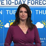 Maria’s purple wrap dress on Today