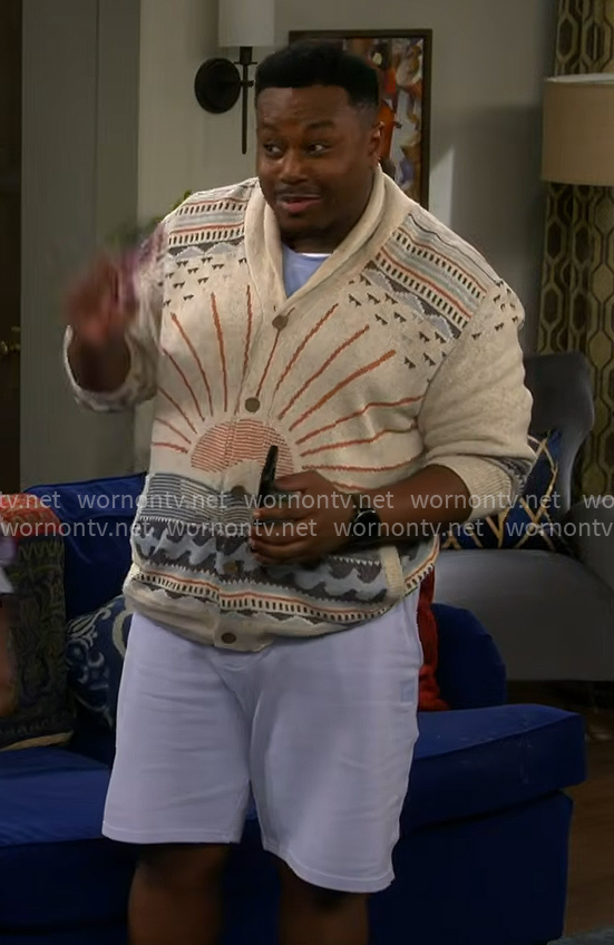 Marty’s sun cardigan on The Neighborhood