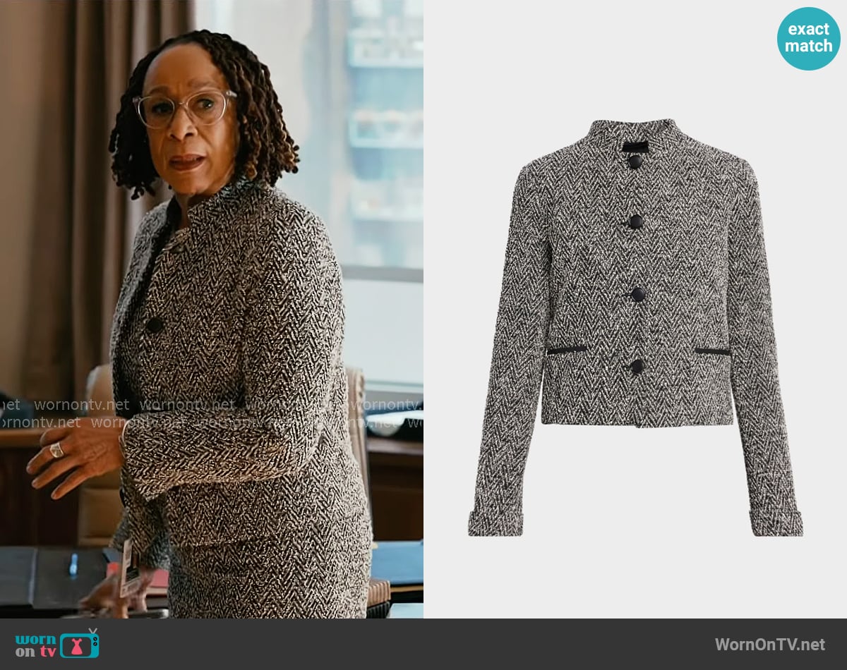 Max Mara Donald Jacket worn by Sharon Goodwin (S. Epatha Merkerson) on Chicago Med